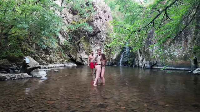 Preview of JacquieEtMichelTV Nyraline And Cataleya 52 Years Old A Fuck In The River XXX